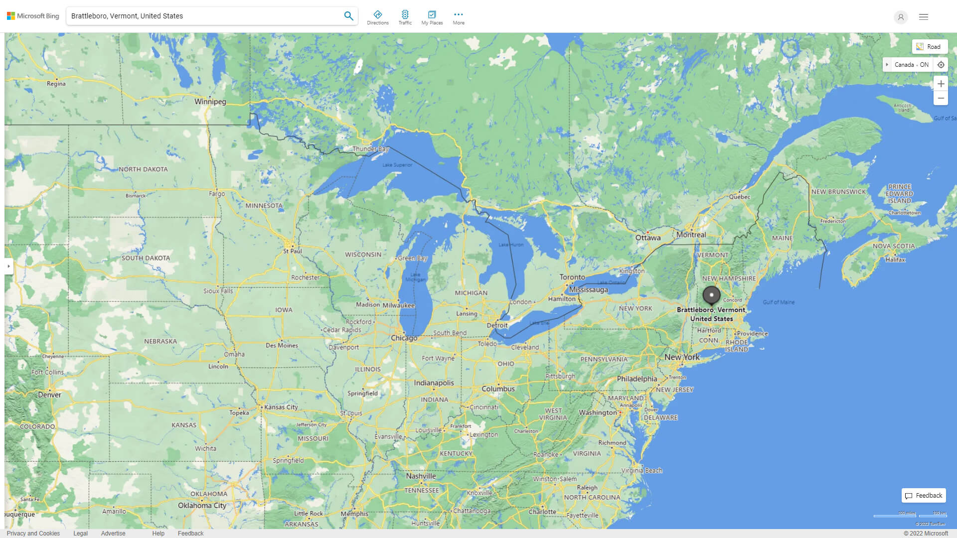 Brattleboro Map Vermont